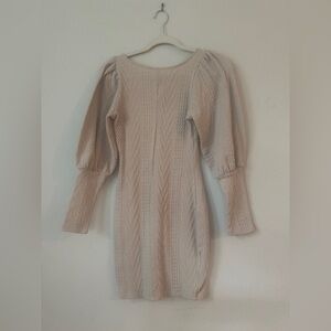 Puff Sleeve Sweater Mini Dress - These Three Boutique